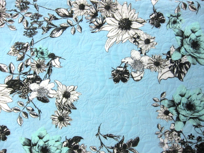 Cotton Blend Matelasse Print 0