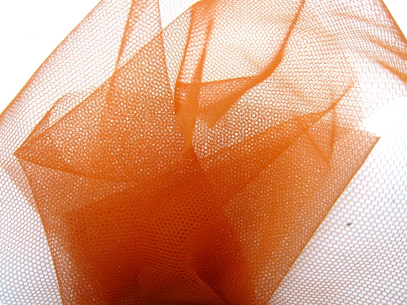 Italian Nylon Tulle in Terra di Siena1