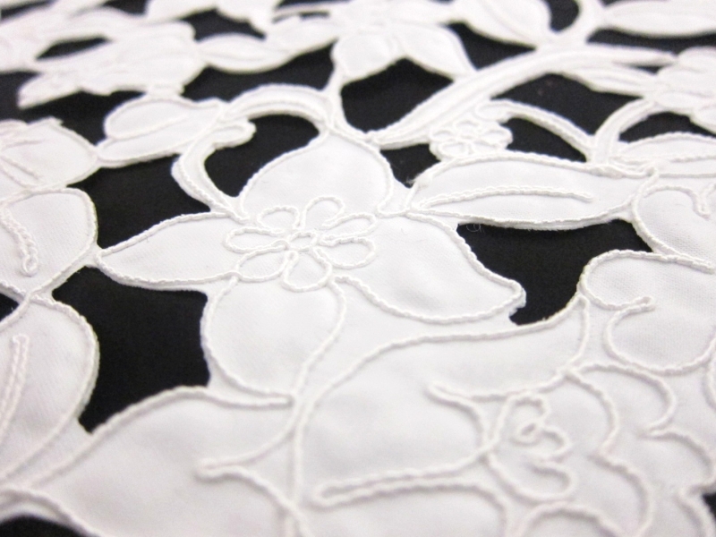 Laser Cut Corded Satin 2