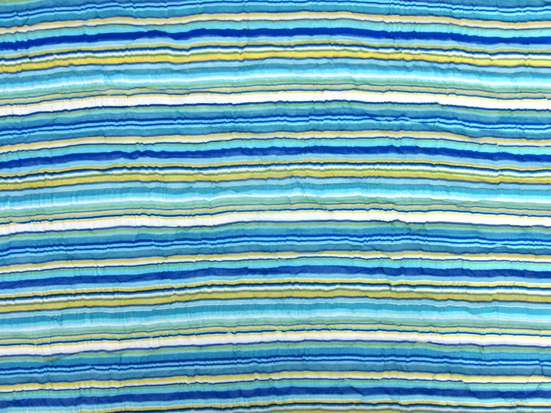 Printed Satin Stripe Chiffon0