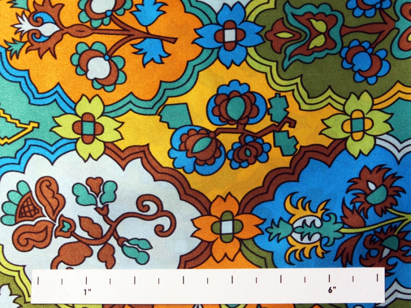 Printed Silk Charmeuse0