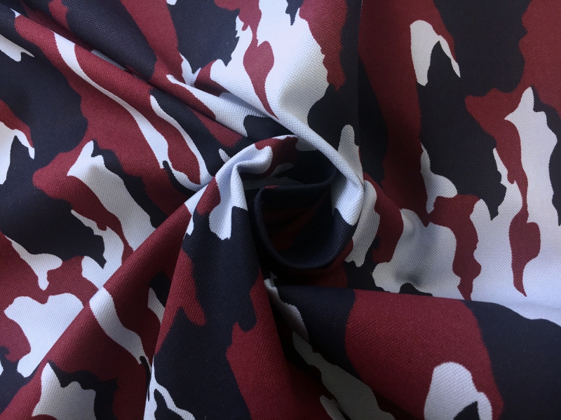 Cotton Oxford Shirting with Camouflage Print1