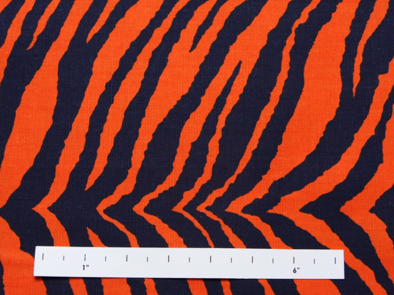 Cotton Canvas Tiger Print1