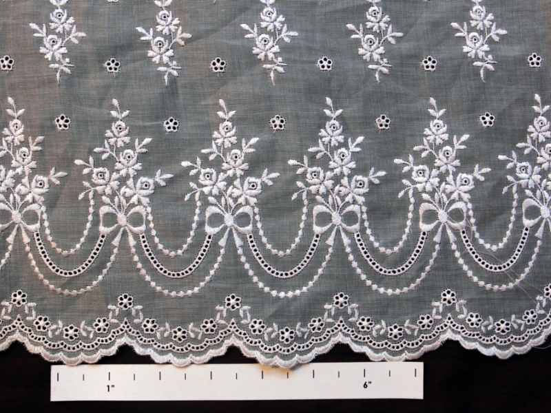 Cotton Embroidered Organdy0