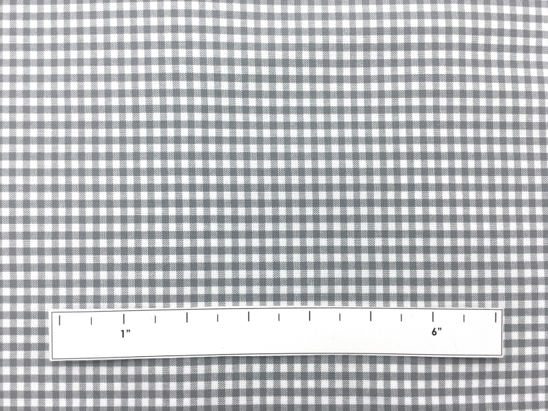 Carolina Cotton Gingham in Silver1