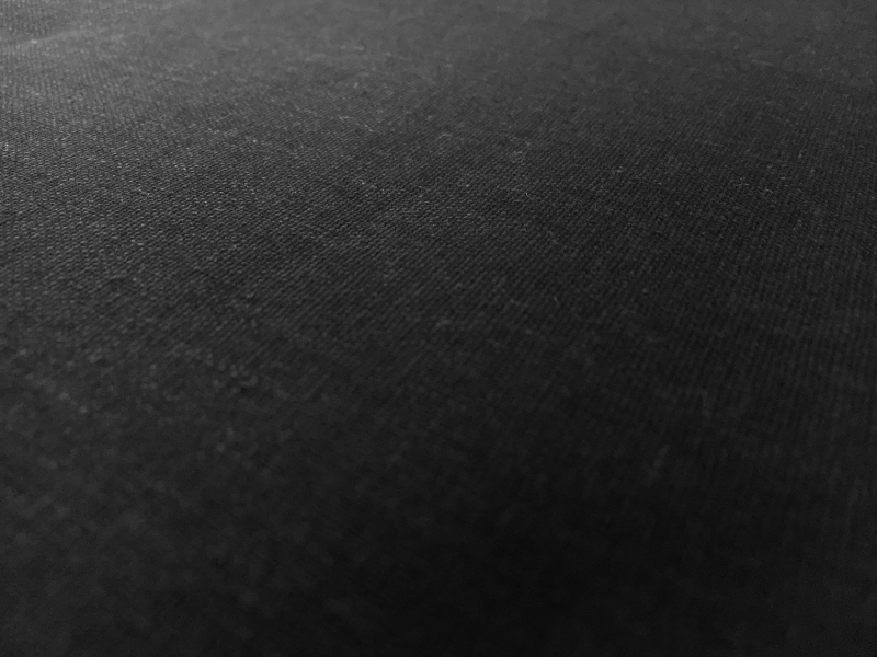 Washed Lightweight Linen Rayon Blend in Black0