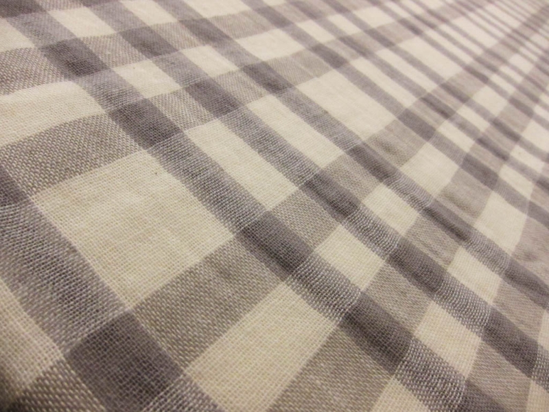 Japanese Woven Plaid Double Layer Gauze3