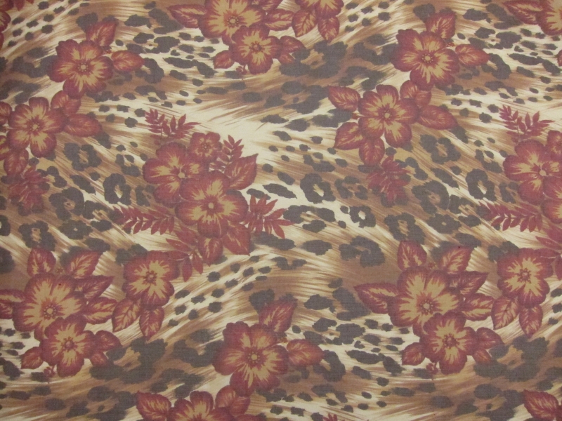 Printed and Painted Silk Crinkle Chiffon1