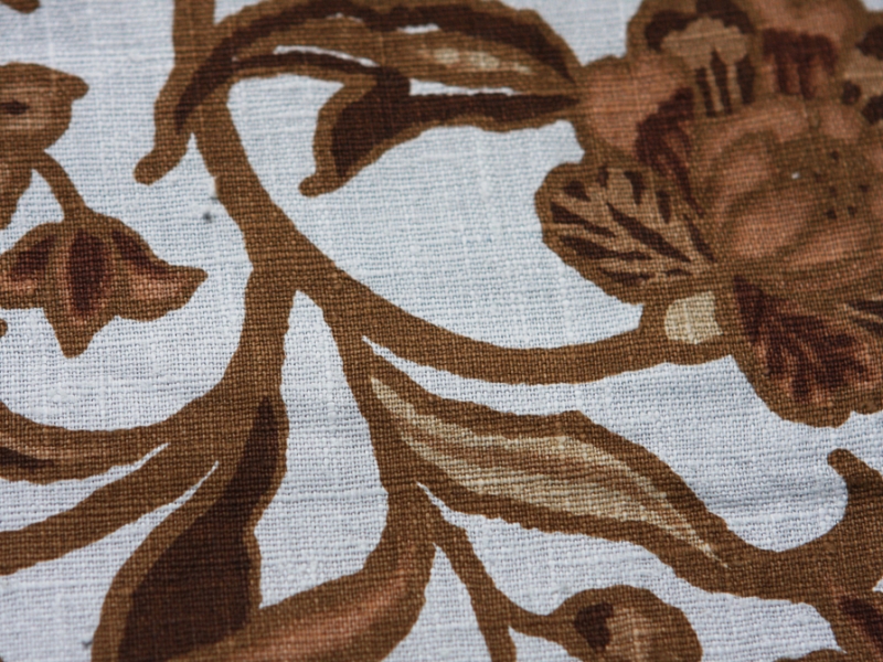 Linen Upholstery Floral Print2
