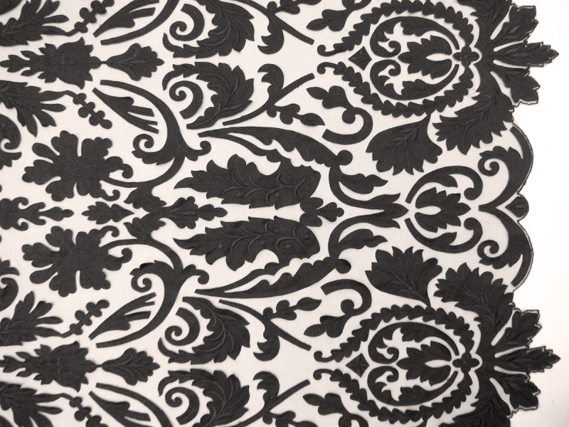 Laser Cut Satin on Tulle0