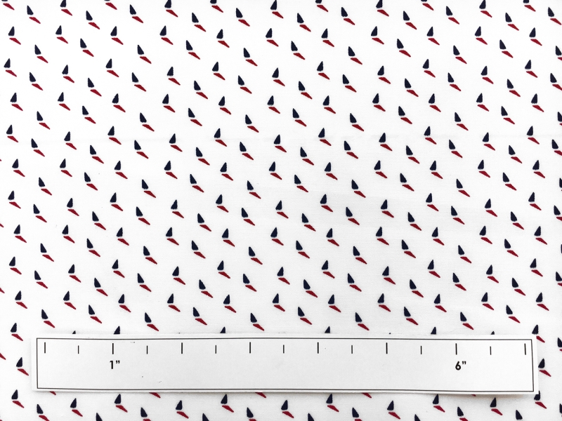 Cotton Shirting with Petite Triangles1