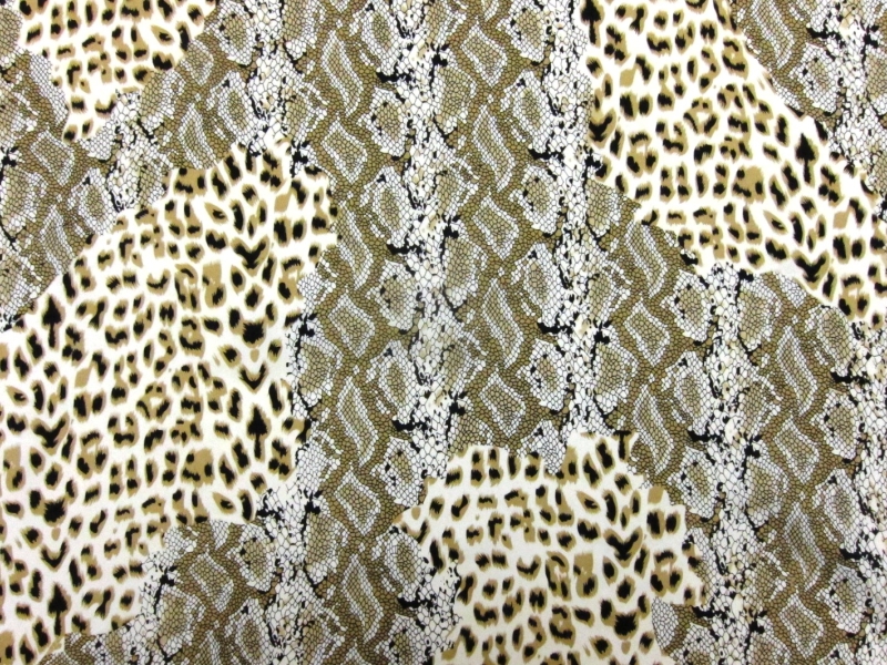 Printed Silk Charmeuse0
