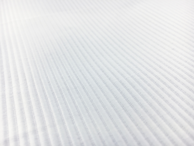 Italian Cotton and Acetate Ottoman in Grigio2