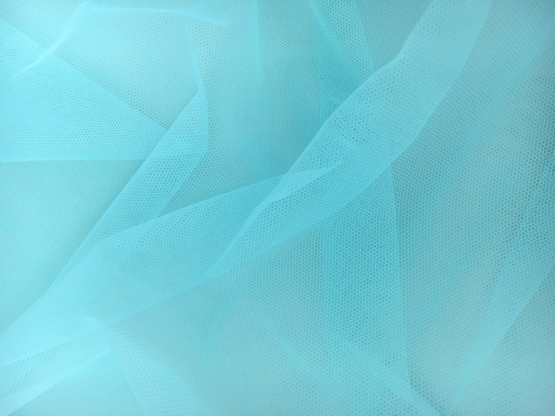 Italian Nylon Tulle in Tiffany Blue0