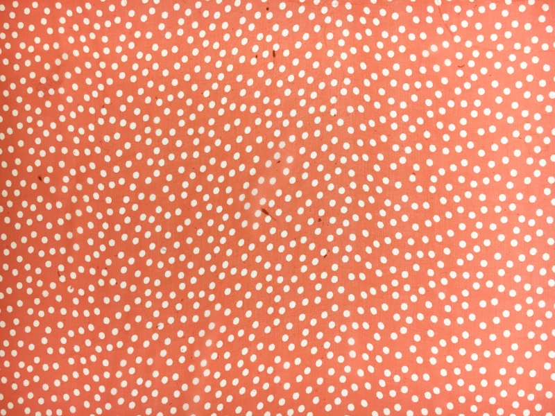 Printed Silk Chiffon with Random Polka Dots0