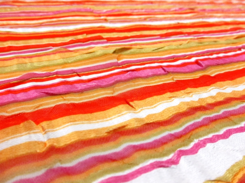 Printed Satin Stripe Chiffon2