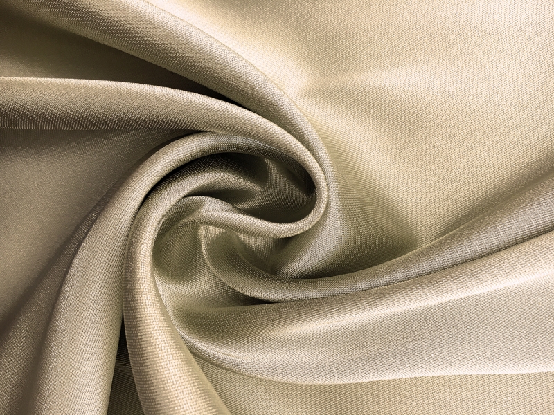 Metallic Lightweight Satin  in Champagne0