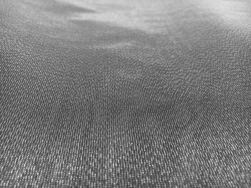 Italian Metallic Crinoline in Dark Silver1