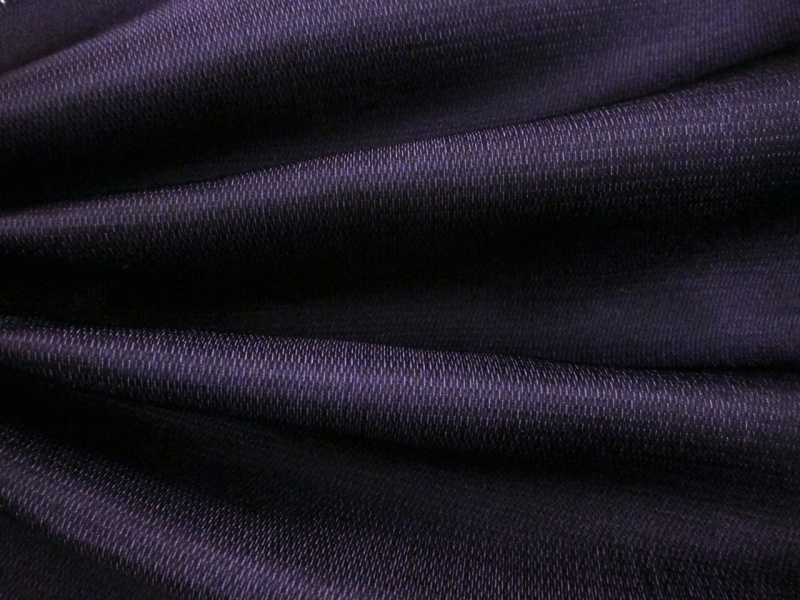 Double Face Silk Satin Barathea (in Purple)0