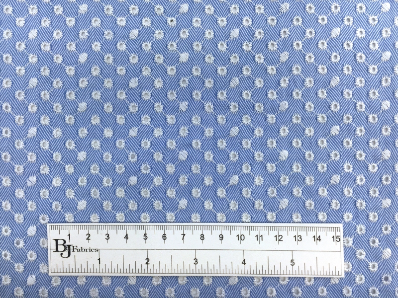 Japanese Cotton Eyelet over Herringbone2