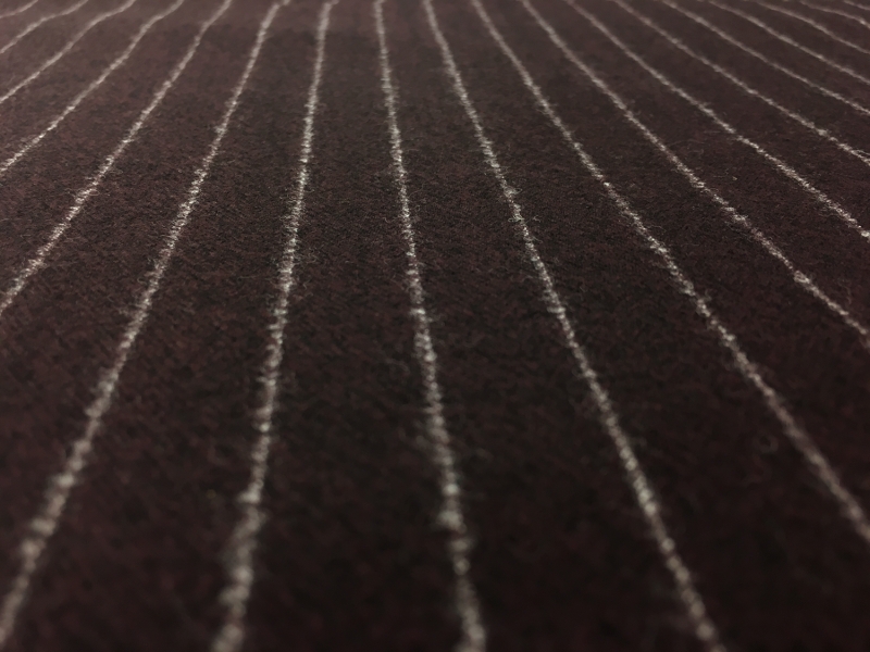 Italian Virgin Wool And Lycra Striped Flannel2