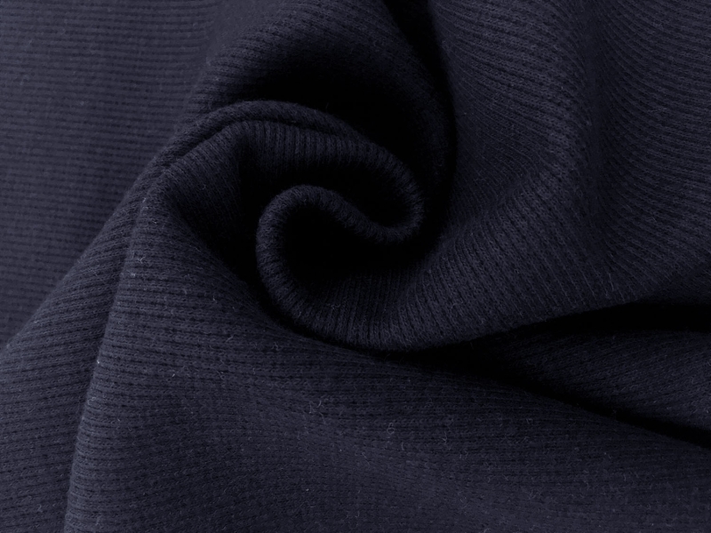 Japanese Cotton Rib Knit in Navy2