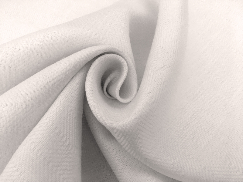 Upholstery Linen Herringbone in Oyster1