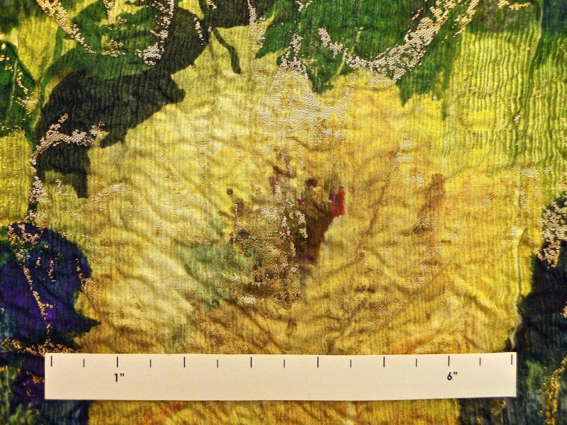 Metallic Silk Blend Cloqué1