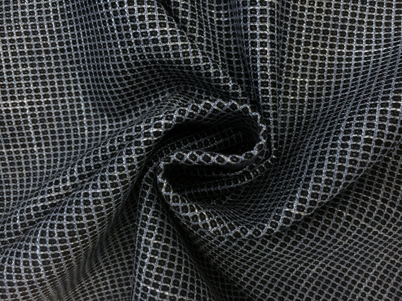 Italian Bamboo Wool Lycra Suiting in Blue1