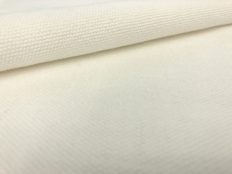 Linen and Cotton High Performance Upholstery in Oyster White0