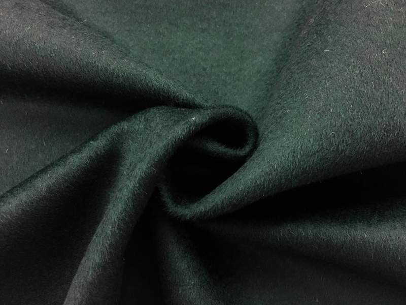 Virgin Wool Coating in Forest1