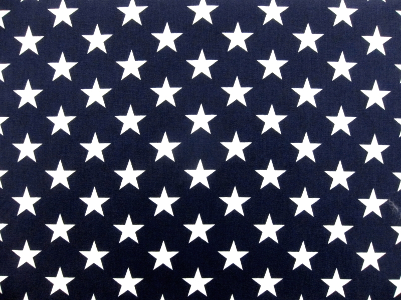 Cotton Canvas Stars Print0