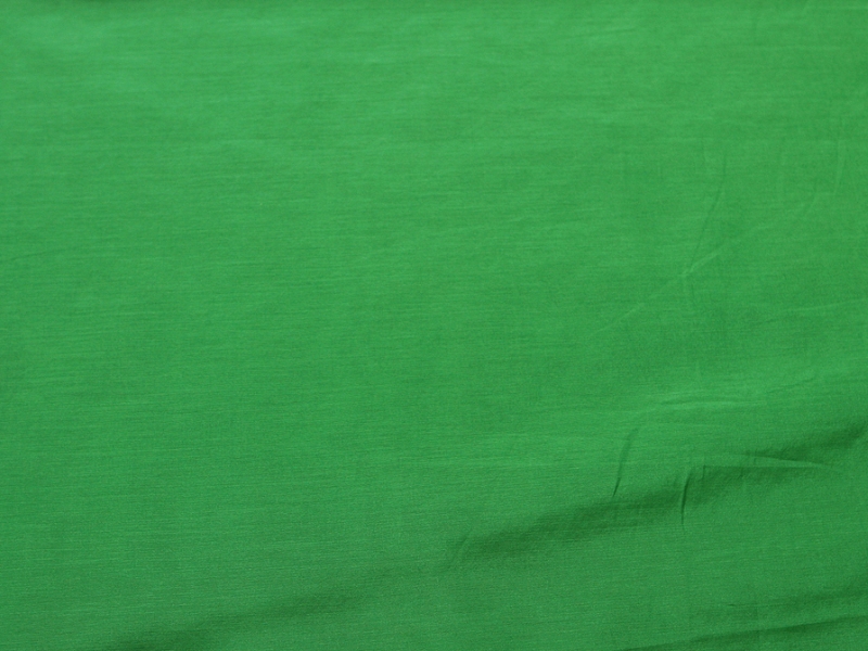 Silk Cotton Voile in Kelly Green0