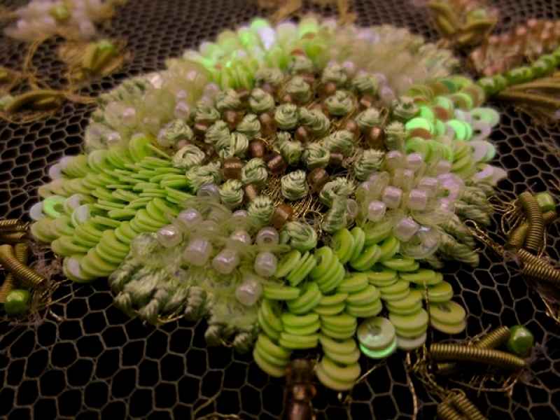 Beaded Metallic Chantilly Lace2