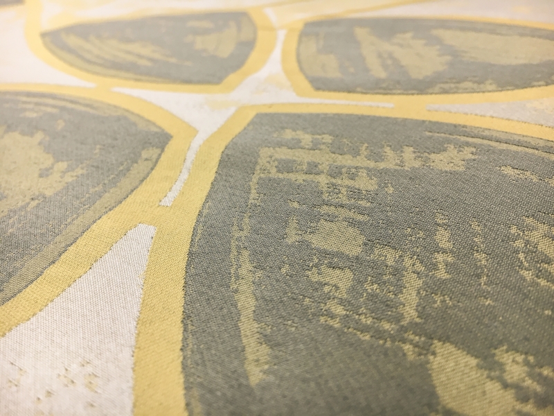 Silk and Cotton Damask with Large Leaves2