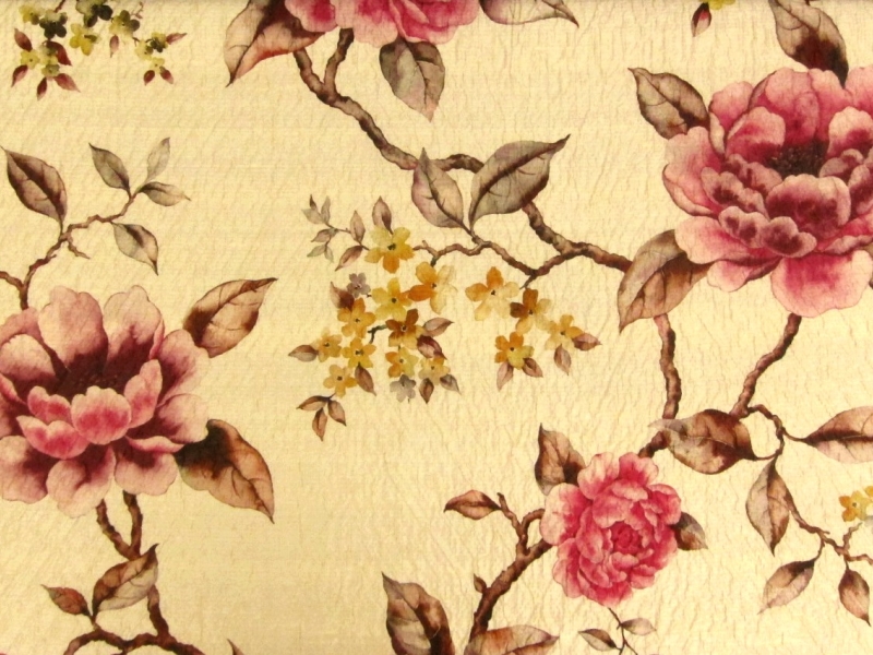 Printed Silk Cloqué0