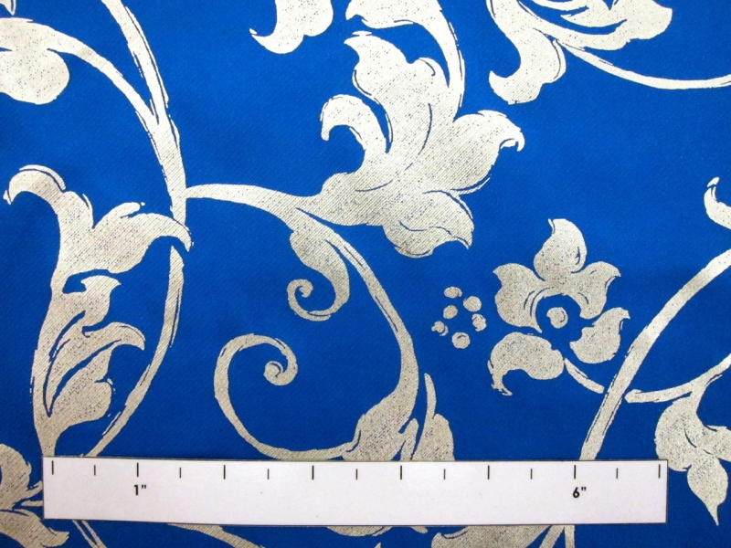 Metallic Printed Light Weight Silk Blend Zibeline1