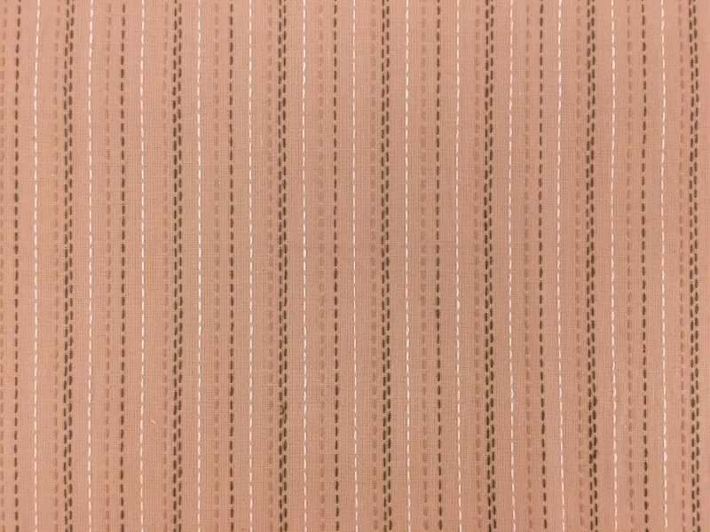 Cotton Woven Novelty With Stitched Stripes0