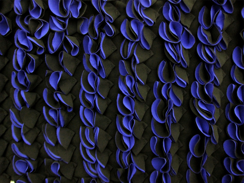 Novelty Samba Polyester Georgette Ruffles0