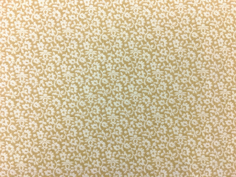 Penny Rose Floral Cotton Print in Tan0