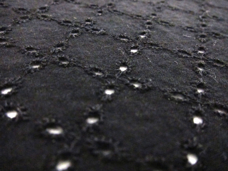Cotton Eyelet in Black2