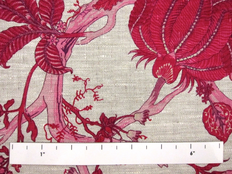 Linen Upholstery Floral Print1