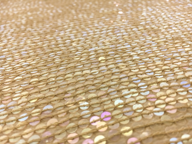 Opalescent Rows of Sequins on Silk Chiffon2