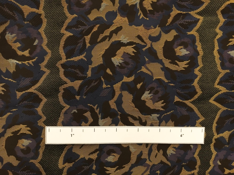 Polyester and Acetate Metallic Jacquard with Floral Motifs1