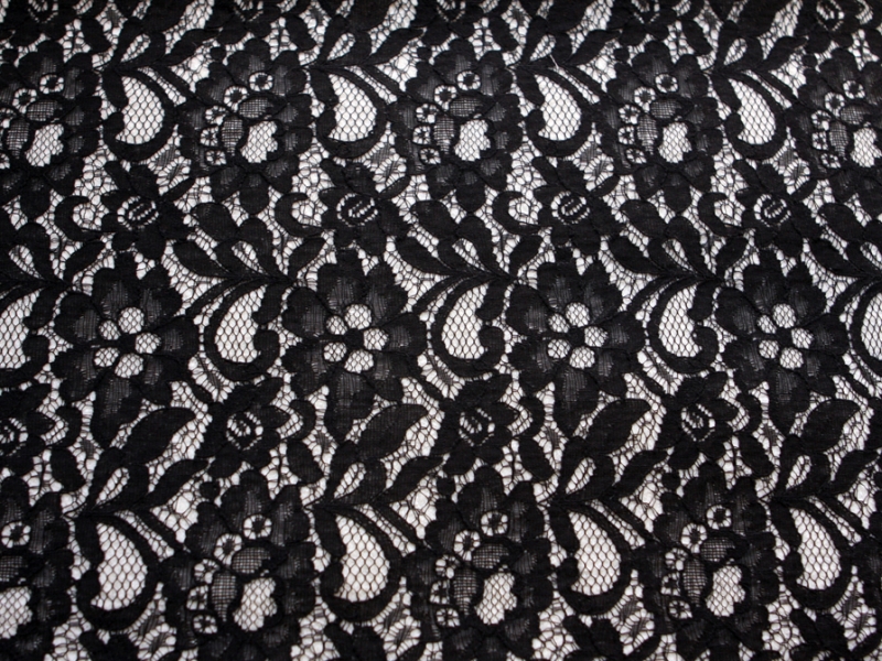 Fused Lace on Boiled Wool Blend0