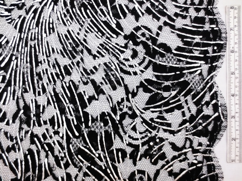 Metallic Chantilly Lace0