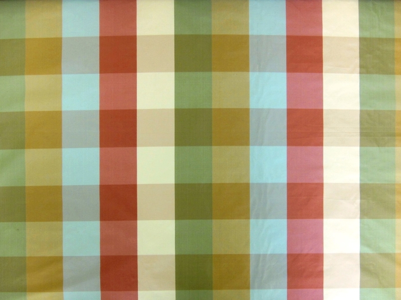 Pure Silk Taffeta Check0