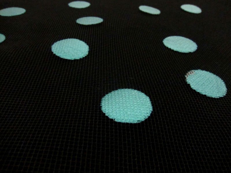 Painted Polka Dots on Tulle 2