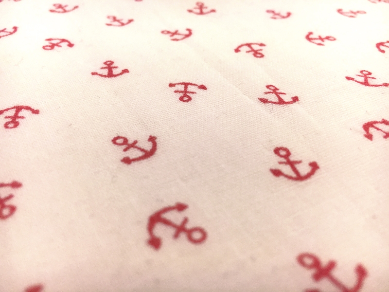 Japanese Double Gauze Nautical Print2