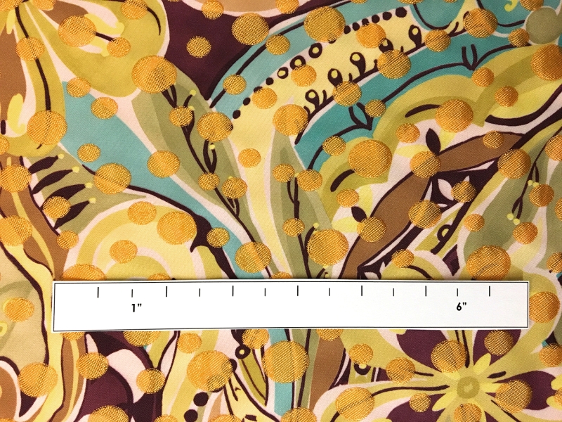 Printed Metallic Brocade1